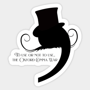 Villainous Comma, comma wars Sticker